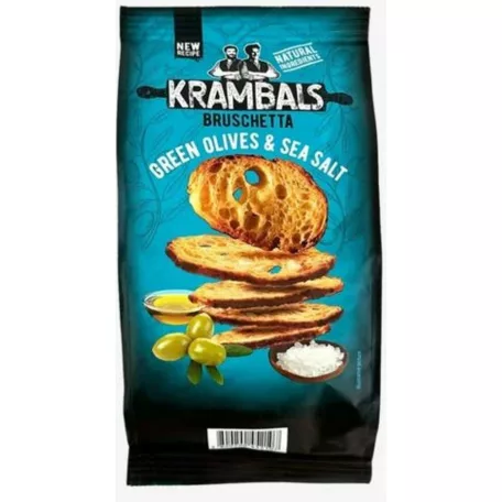 Krambals Zöld oliva&tengeri só ízű pirított kenyérszelet 70gr (12)