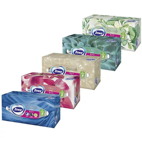 Zewa Papírzsebkendő Dobozos 3rétegű 90db-os (Soft & Strong)