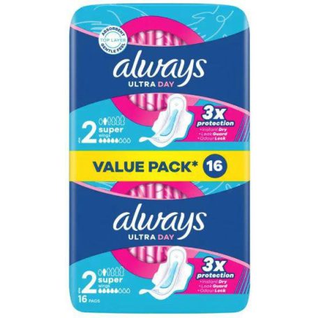Always Egészségügyi betét Ultra DUO Super 16 (12)
