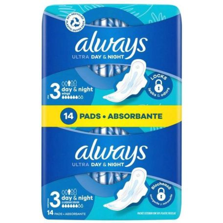 Always Egészségügyi Betét Ultra DUO Day & Night 14 (10)