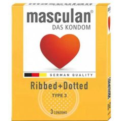 Masculan Óvszer 3db Ribbed + Dotted (16)