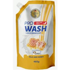   WASH PRO Folyékony szappan UT 440ml/460g Milk and Honey (24)