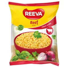 Reeva 60g Marha ízű instant leves tésztával (24)