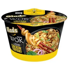   Glads Wok Teriyaki-csirke ízű instant tésztaétel 95g (18)