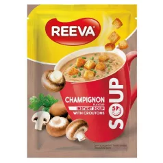Reeva 15,5g Gomba ízű instant leves krutonnal (28)