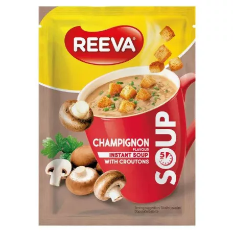 Reeva 15,5g Gomba ízű instant leves krutonnal (28)