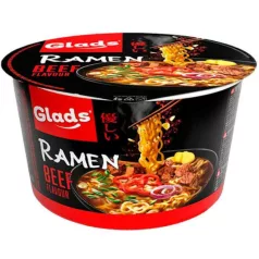 Glads 105g Ramen Marha ízű instant tésztaleves  (18)