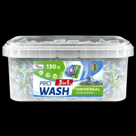WASH PRO mosókapszula 130db Universal