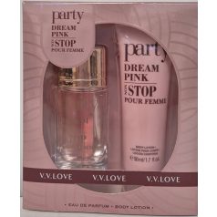   V.V.Love Szett "Party Dream Pink" (parfüm 30ml+testápoló 50ml)