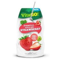   VitaGO szívószálas 0,2l 100% Premium Strawberry-Apple (16)