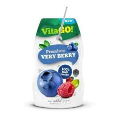   VitaGO szívószálas 0,2l 100% Premium Very Berry (Áfonya-Málna-Alma) (16)