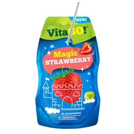 VitaGO Szívószálas 0,2L Magic Strawberry (16)