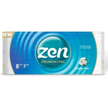 ZEN Wc papír Prémium Care Relaxing White 3rtg, 8tek, 145lap