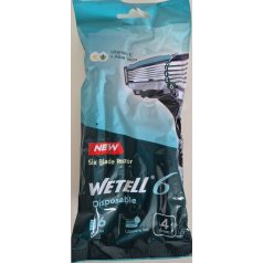   Wetell 6 Disposable 4db férfi borotva 6 pengés szappan csíkkal (12)
