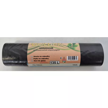 Szemeteszsák Golden normál 135l 70x110cm, 10db