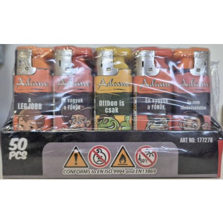 Adamo öngyújtó 50db 177278 The Boss Vastag