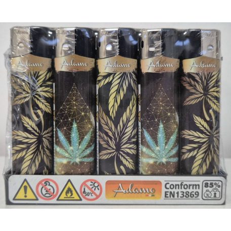Adamo öngyújtó 50db 189246 Gold Weed Vékony