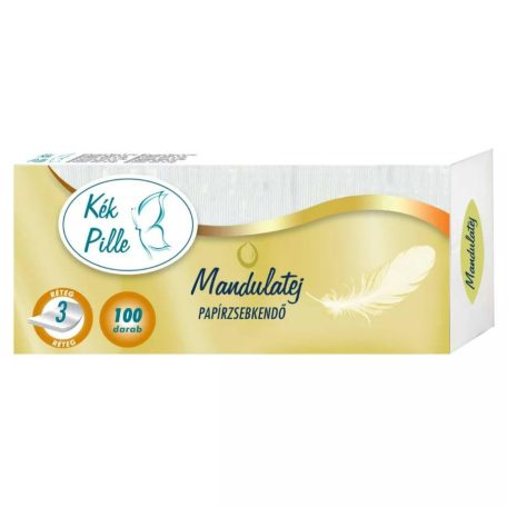 Kék Pille Papírzsebkendő Mandulatej 3rtg 100db (50)