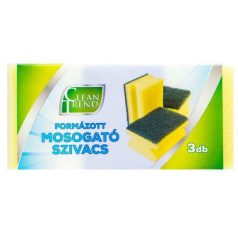 CleanTrend Quadro Mosogatószivacs Dörzsi Formázott  3db