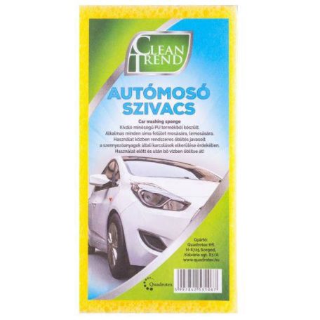 CleanTrend Quadro Autómosó szivacs 1db