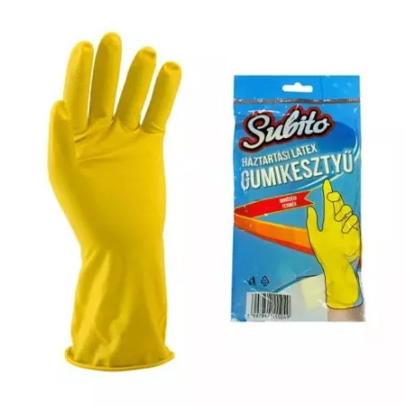 Gumikesztyű Subito"XL" háztartási sárga