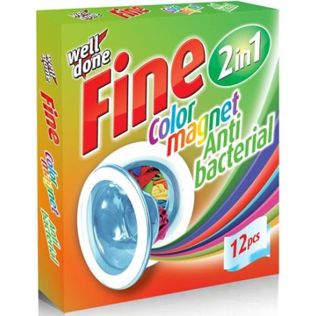 Well Done Fine Színfogó kendő 12db-os Color Magnet Antibacterial