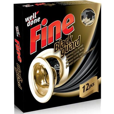 Well Done Fine Színfogó kendő 12db-os Black Guard