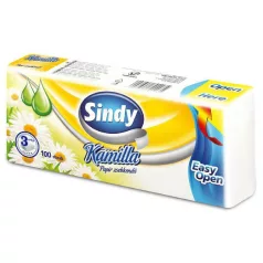 Sindy Papírzsebkendő 3rtg, 100db Kamilla Easy Open