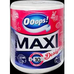   Ooops Háztartási papírtörlő Maxi Design 2rét, 500lap (6)