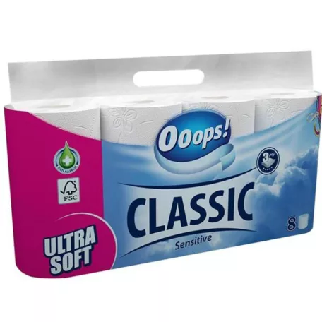 Ooops Wc papír Classic 8tek-3rtg 140 lap Sensitive