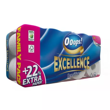 Ooops Wc papír Excellence 16tek-3rtg,150lap Sensitive (3)