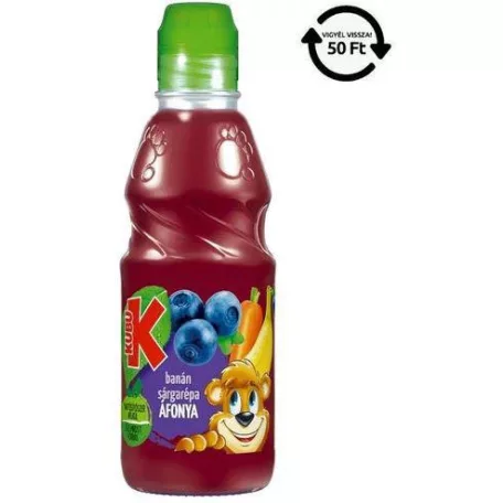 KUBU GO Banán-ÁFONYA gyümölcslé 300ml DRS (12)