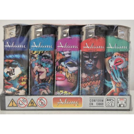 Adamo öngyújtó 50db 187257 Pop Art Vastag