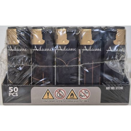 Adamo öngyújtó 50db 177241 Gold Black Vastag