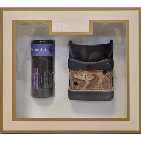 ZenHome Elefánt kerámia szett+ Illóolaj 10 ml 100% natural Levendula
