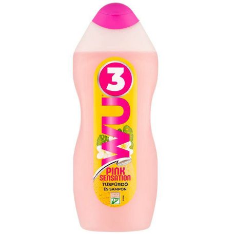 WU3 2in1 Sampon+Tusfürdő 850ml Pink