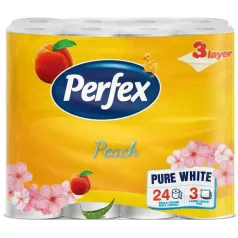 Perfex Wc papír Pure White 24 tek, 3rtg Barack (6)