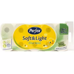 Perfex Wc Papír Pure White 8+2 tek 120lap Aloe Vera (9)