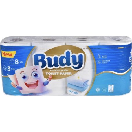 BUDY Wc papír 3rtg 8tek Illatmentes (6)