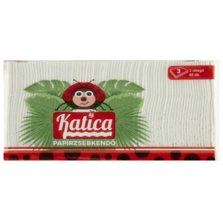 Katica Papírzsebkendő 3rtg, 80db (60)
