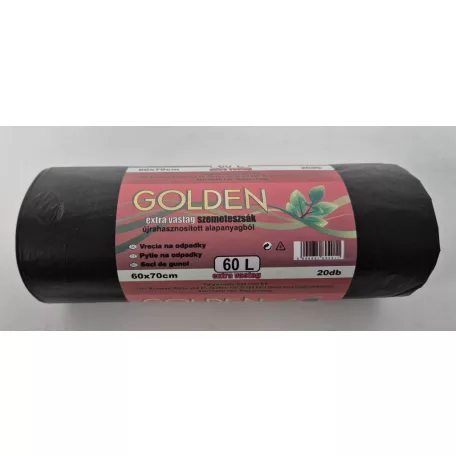 Szemeteszsák Golden extra 60l 60x70cm, 20db