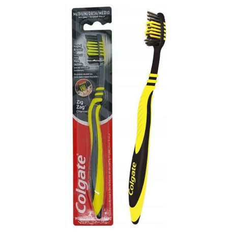 Colgate Fogkefe Zig Zag charcoal medium