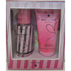   V.V.Love Szett "Royal Sweety Csíkos" (testpermet 85ml+testápoló 75ml)