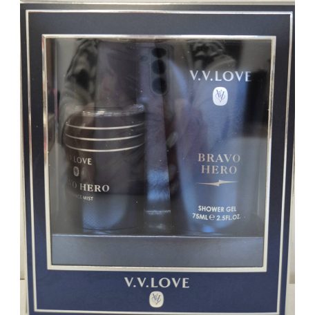 V.V.Love Szett "Bravo Hero" (testpermet 90ml+testápoló 75ml)