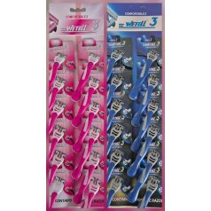   Wetell 3 Blades kínáló női-férfi borotva 3 pengés ápoló csíkkal (12)