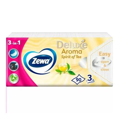 Zewa Papírzsebkendő deluxe 90db 3rtg Spirit of Tea