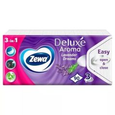 Zewa Papírzsebkendő deluxe 90db 3rtg Lavender