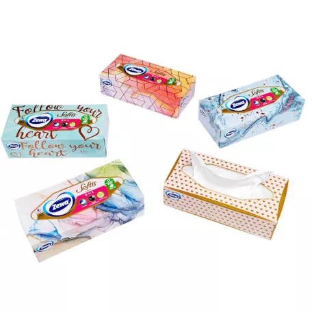 Zewa Papírzsebkendő Dobozos 4rétegű 80db-os