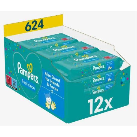 PAMPERS Popsitörlő 52db-os Fresh Clean (12)