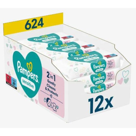 PAMPERS Popsitörlő 52db-os Sensitive (12)